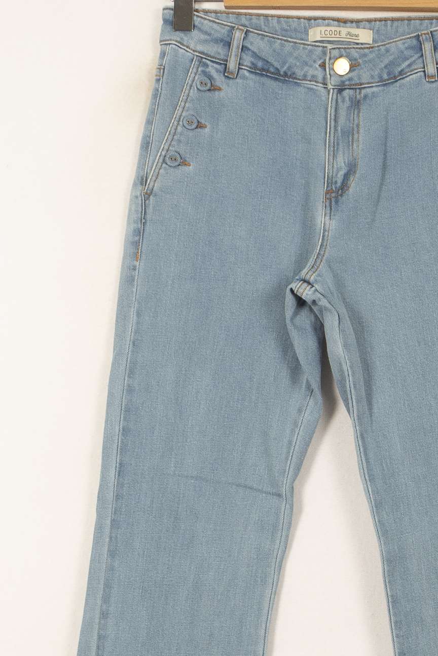 Jean Évasé Bleu - Taille S/36 de la marque I.Code | PARAD53757 - Vendu par Paradigme - Image 3