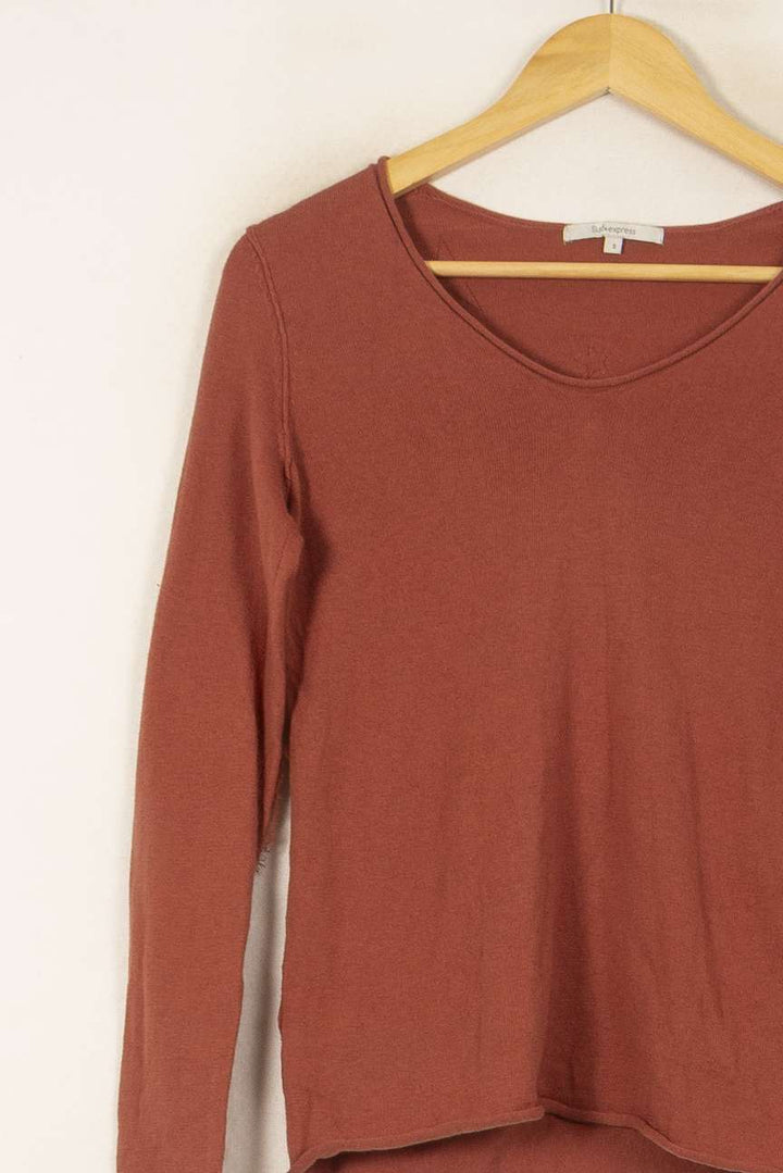 Pull Bordeaux - Taille S/36 de la marque Sud express | PARAD53761 - Vendu par Paradigme - Image 3