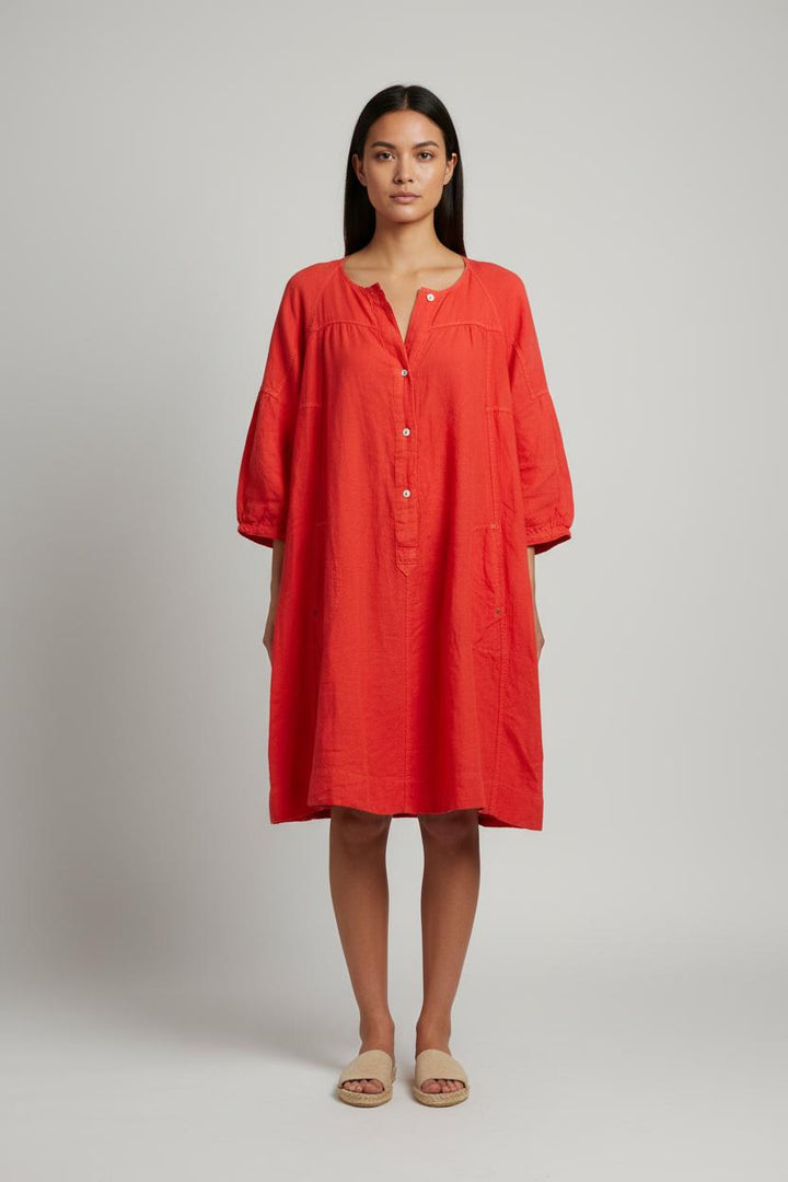 Robe Chemise Rouge - Taille S/36
