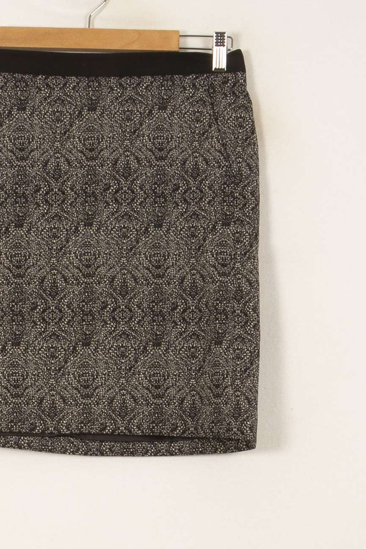 Jupe Droite Noire et Grise - Taille M/38 de la marque Maison 123 | PARAD53773 - Vendu par Paradigme - Image 3
