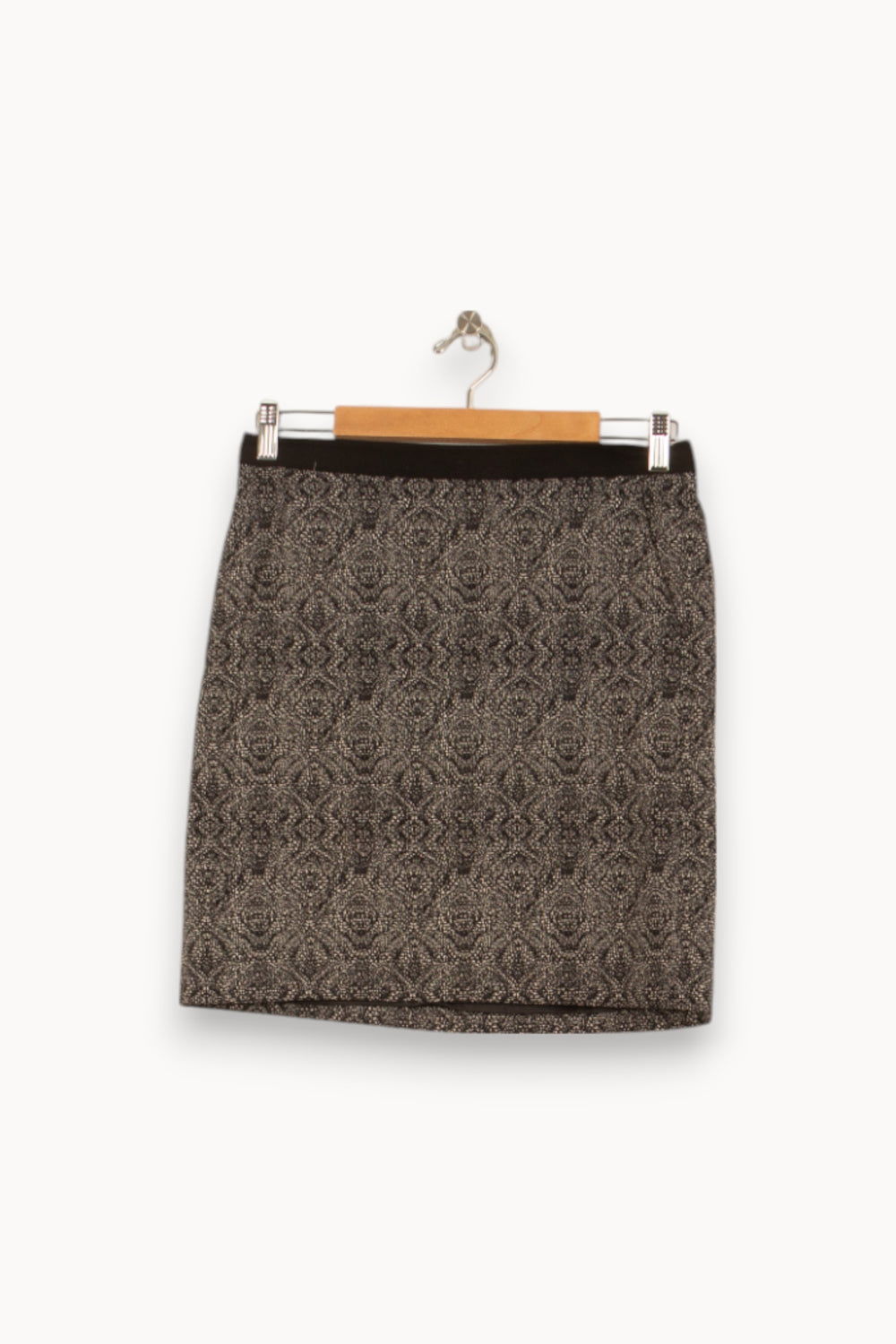 Jupe Droite Noire et Grise - Taille M/38 de la marque Maison 123 | PARAD53773 - Vendu par Paradigme - Image 2