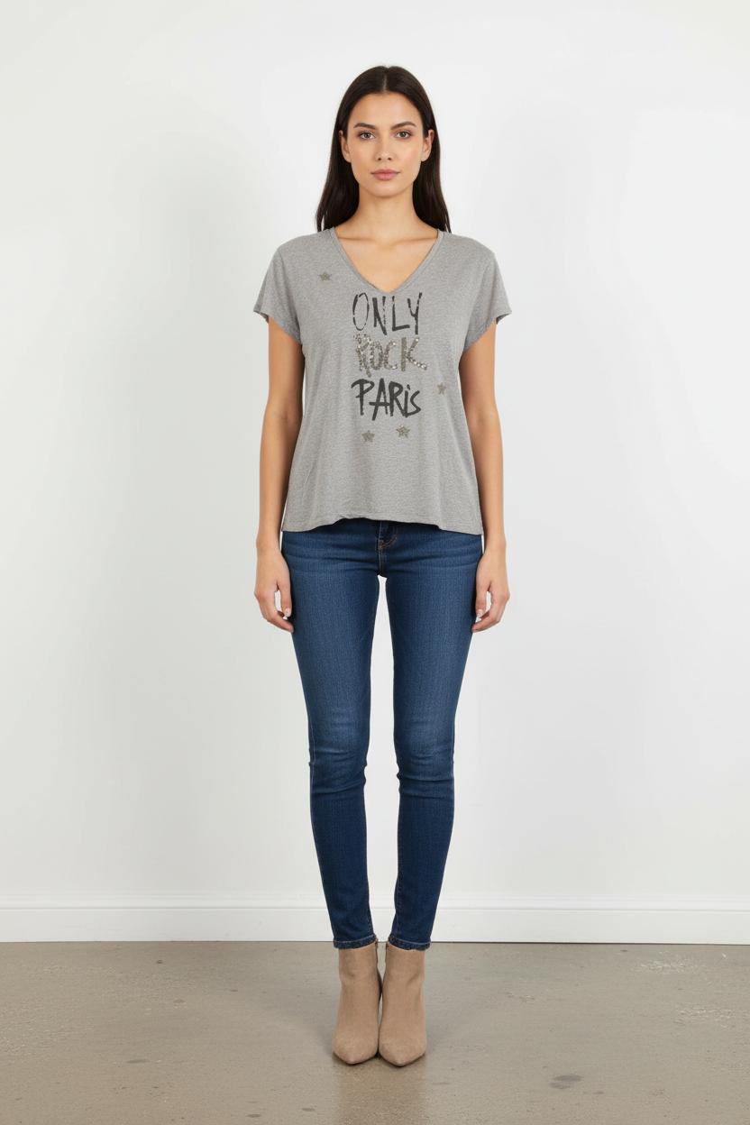 Tee-shirt Gris - Taille S/36