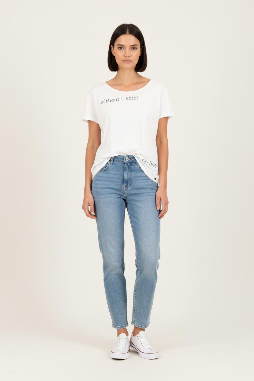 Tee-shirt Blanc - Taille L/40 de la marque IKKS | PARAD53783 - Vendu par Paradigme - Image 1