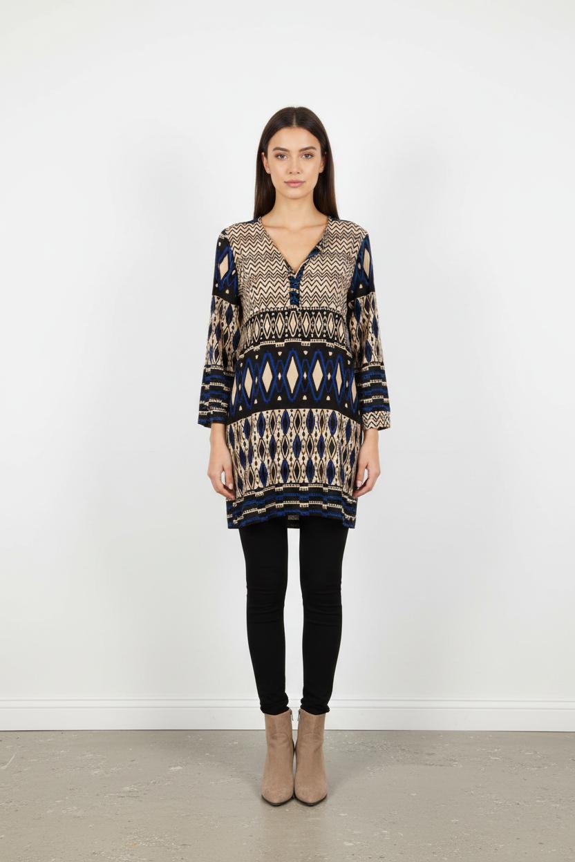 Robe Noire et Beige - Taille L/40