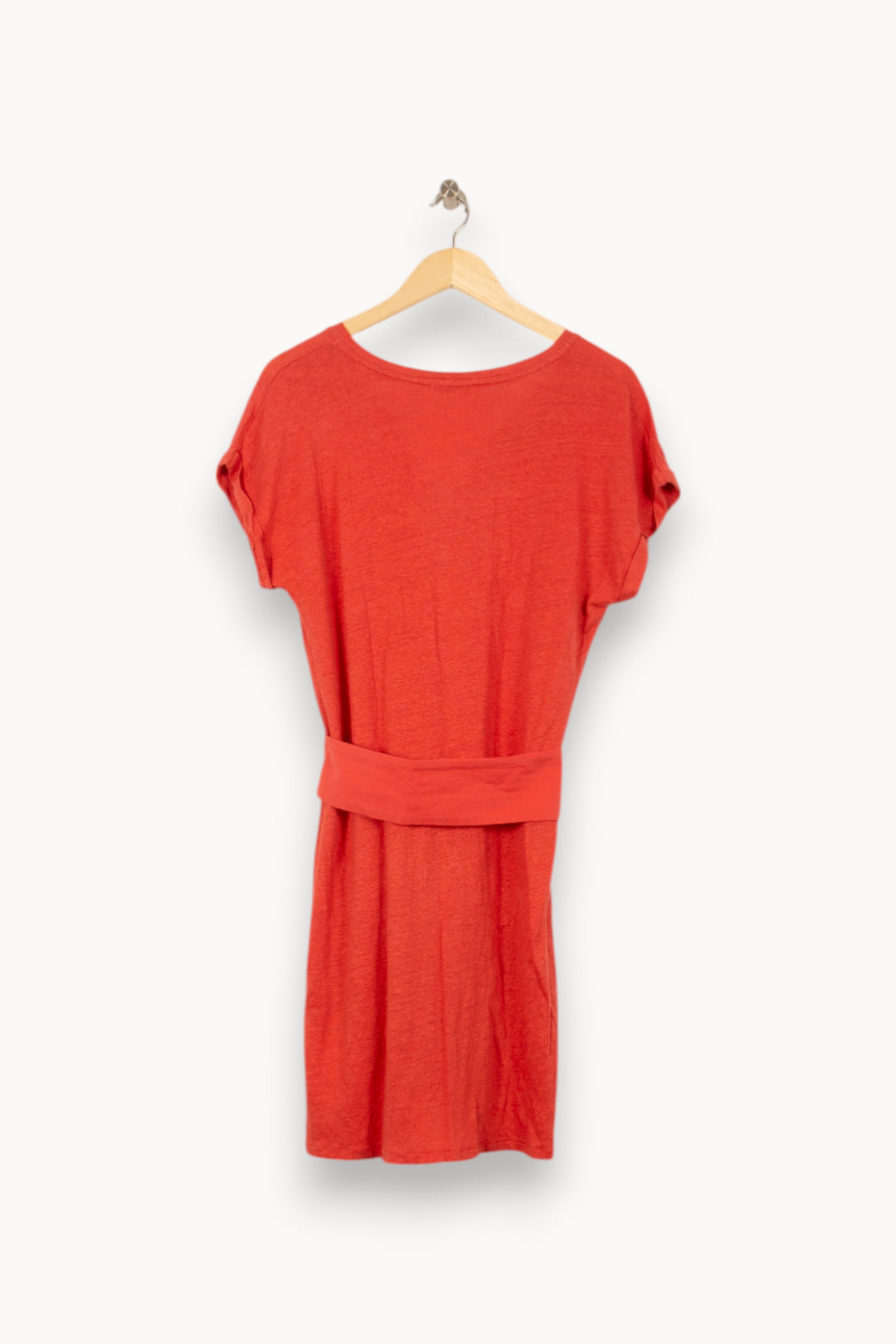 Robe Ceinturée Rouge - Taille S/36 de la marque Sessùn | PARAD53795 - Vendu par Paradigme - Image 4