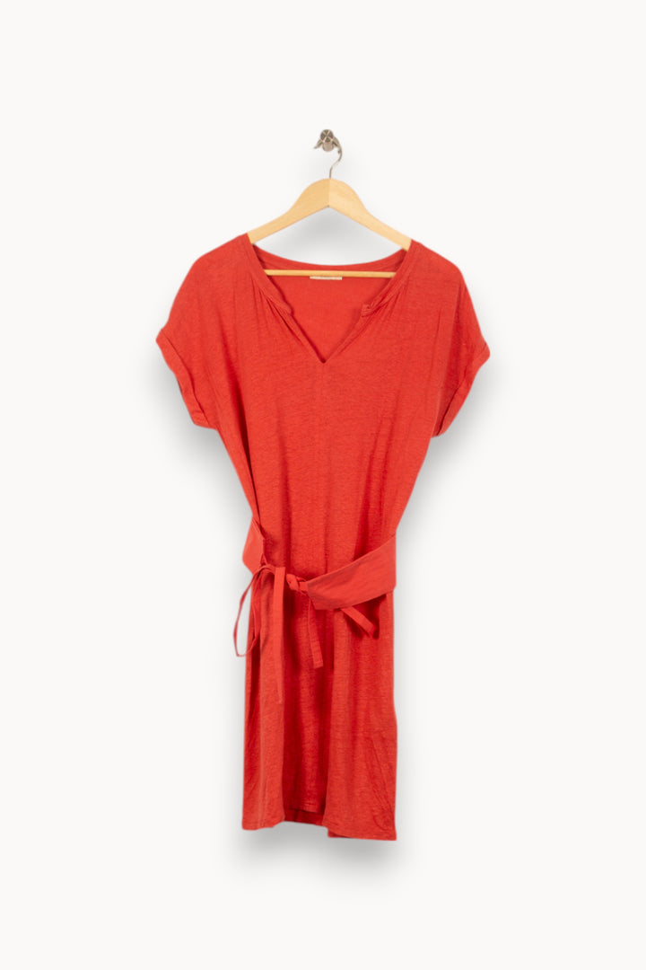 Robe Ceinturée Rouge - Taille S/36 de la marque Sessùn | PARAD53795 - Vendu par Paradigme - Image 2