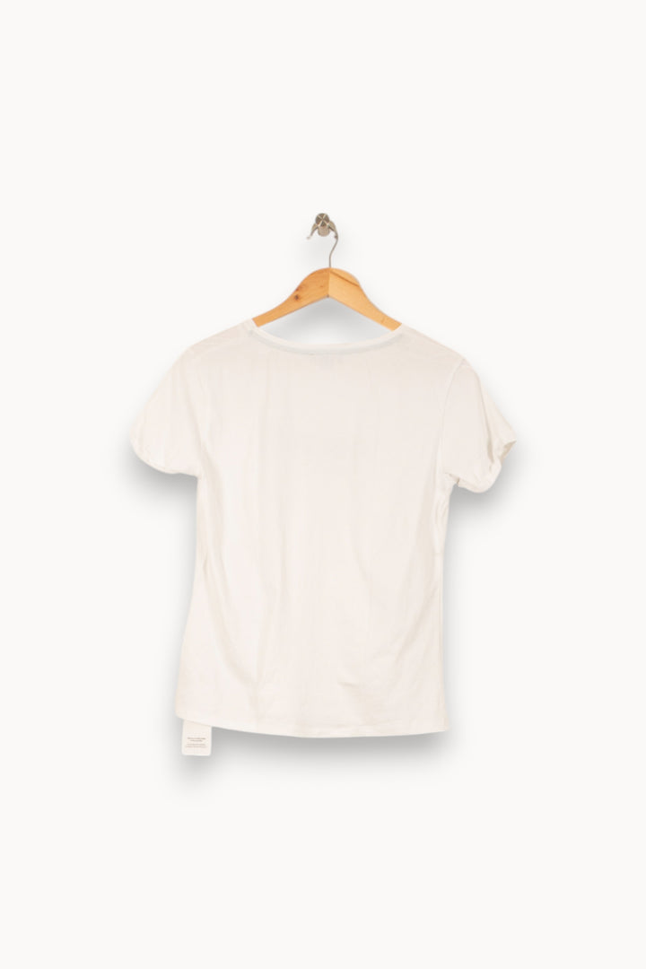 Tee-shirt Blanc - Taille M/38 de la marque Maison 123 | PARAD53796 - Vendu par Paradigme - Image 4