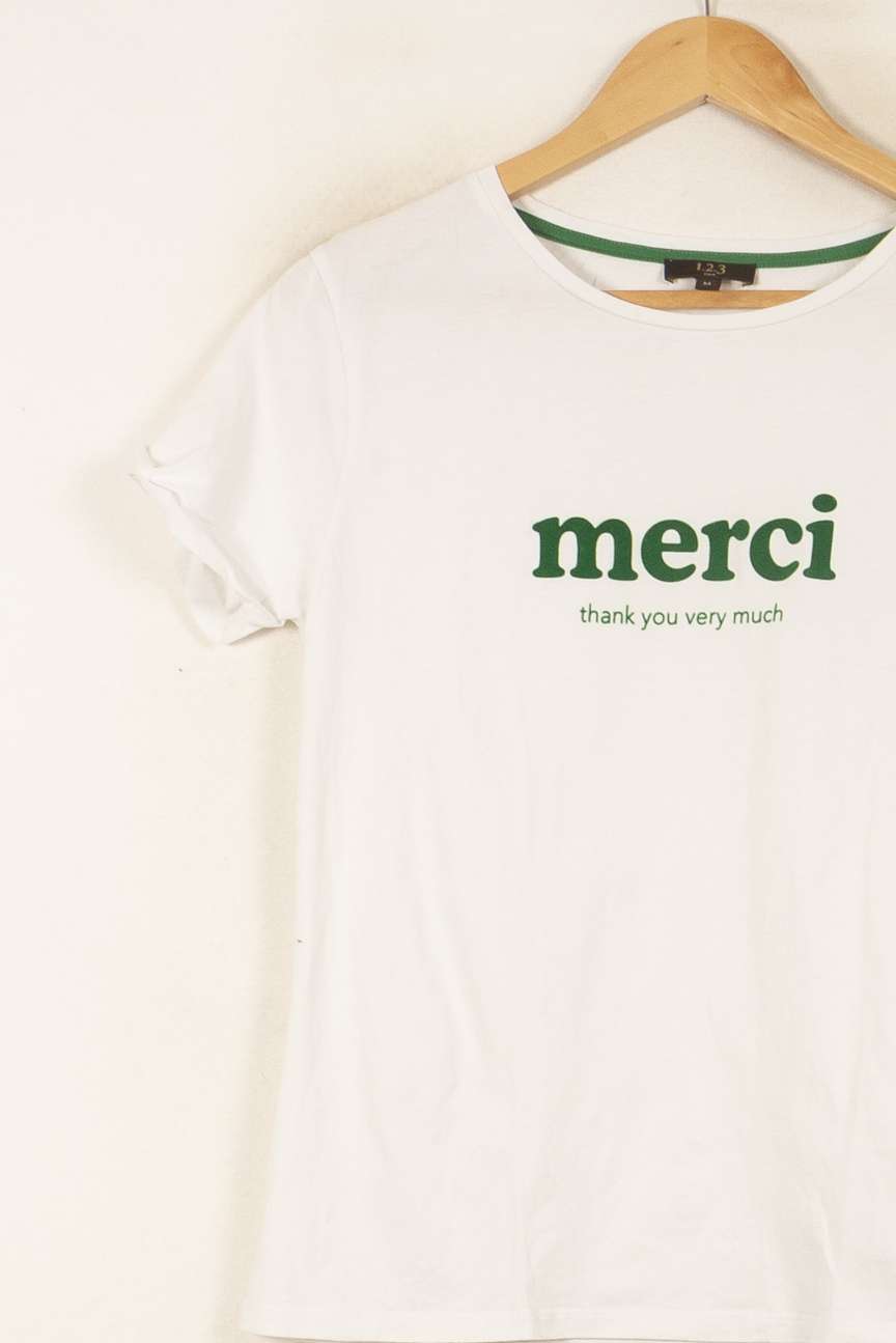 Tee-shirt Blanc - Taille M/38 de la marque Maison 123 | PARAD53796 - Vendu par Paradigme - Image 3