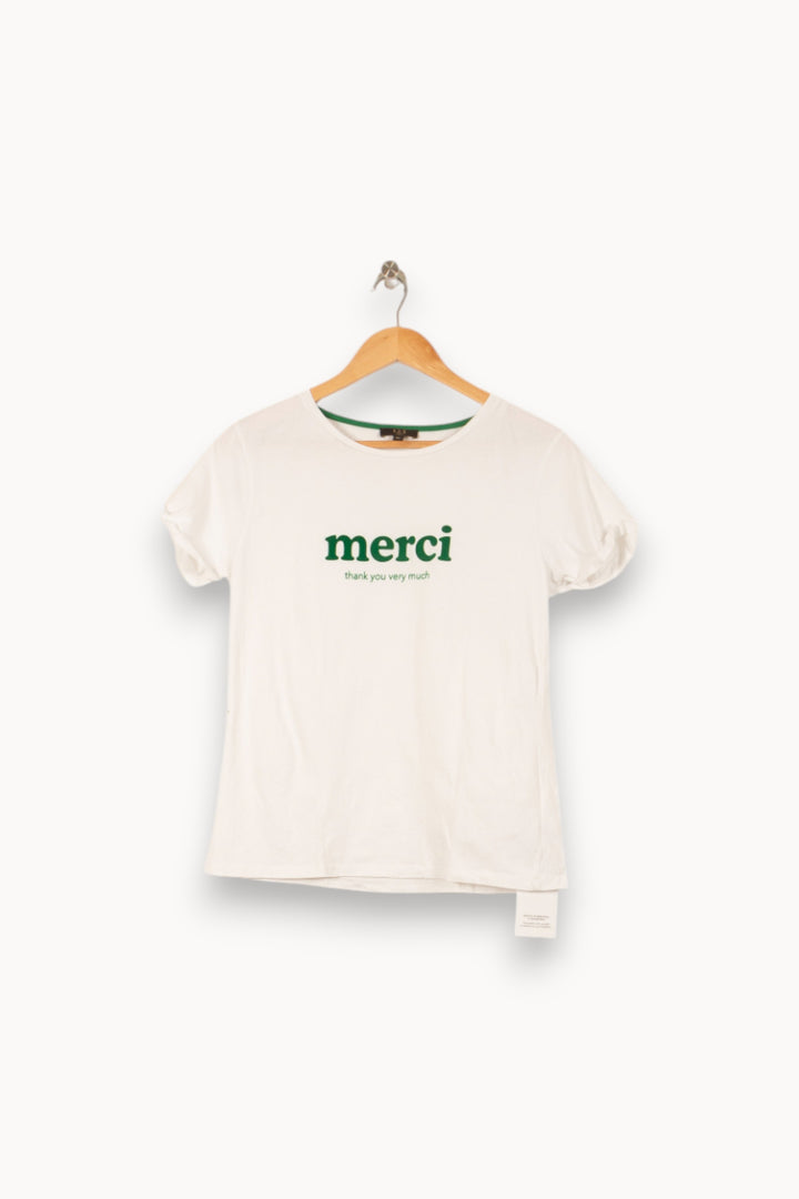Tee-shirt Blanc - Taille M/38 de la marque Maison 123 | PARAD53796 - Vendu par Paradigme - Image 2