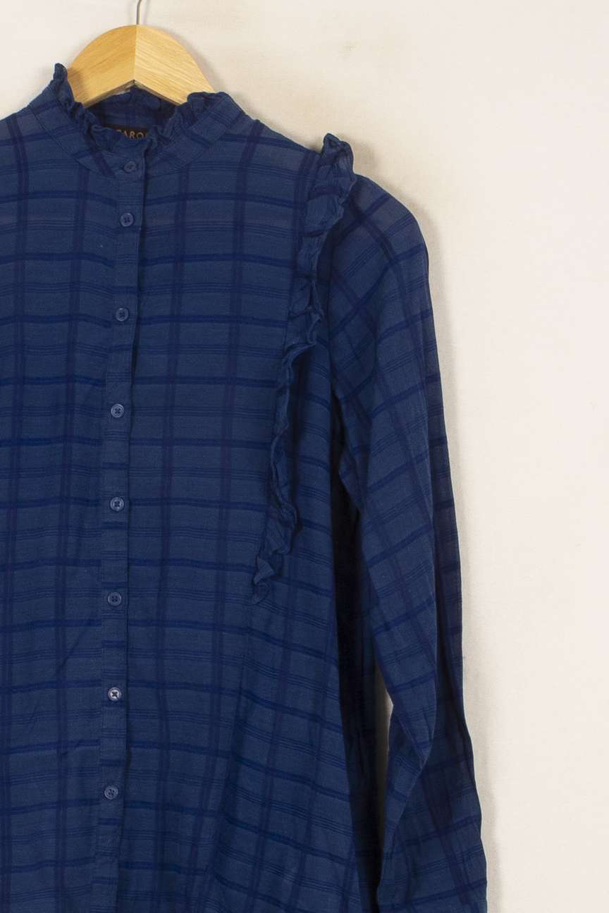 Blouse Bleue - Taille S/36 de la marque Caroll | PARAD53800 - Vendu par Paradigme - Image 3