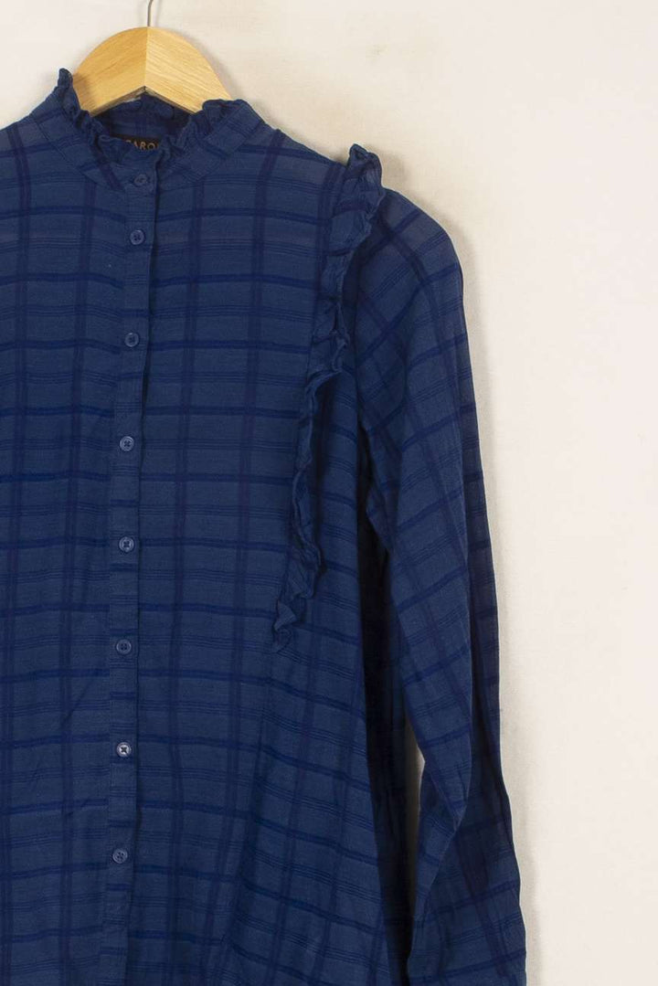 Blouse Bleue - Taille S/36 de la marque Caroll | PARAD53800 - Vendu par Paradigme - Image 3