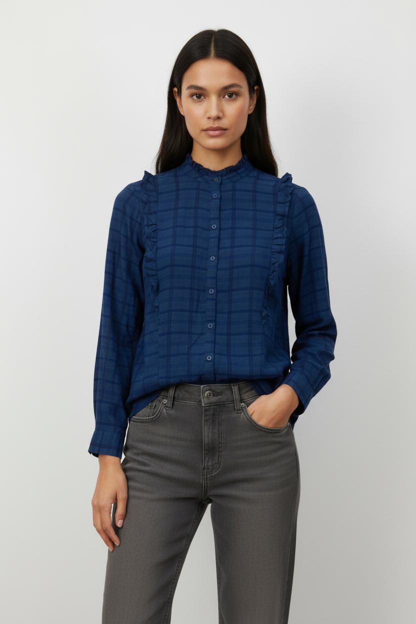 Blouse Bleue - Taille S/36