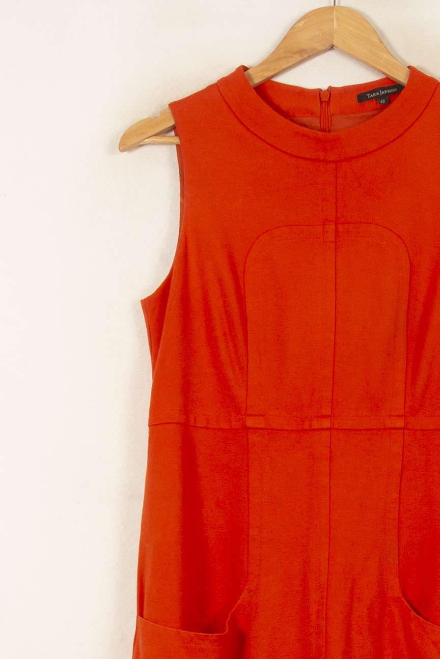 Robe Sans Manches Orange - Taille XL/42 de la marque Tara Jarmon | PARAD53804 - Vendu par Paradigme - Image 3