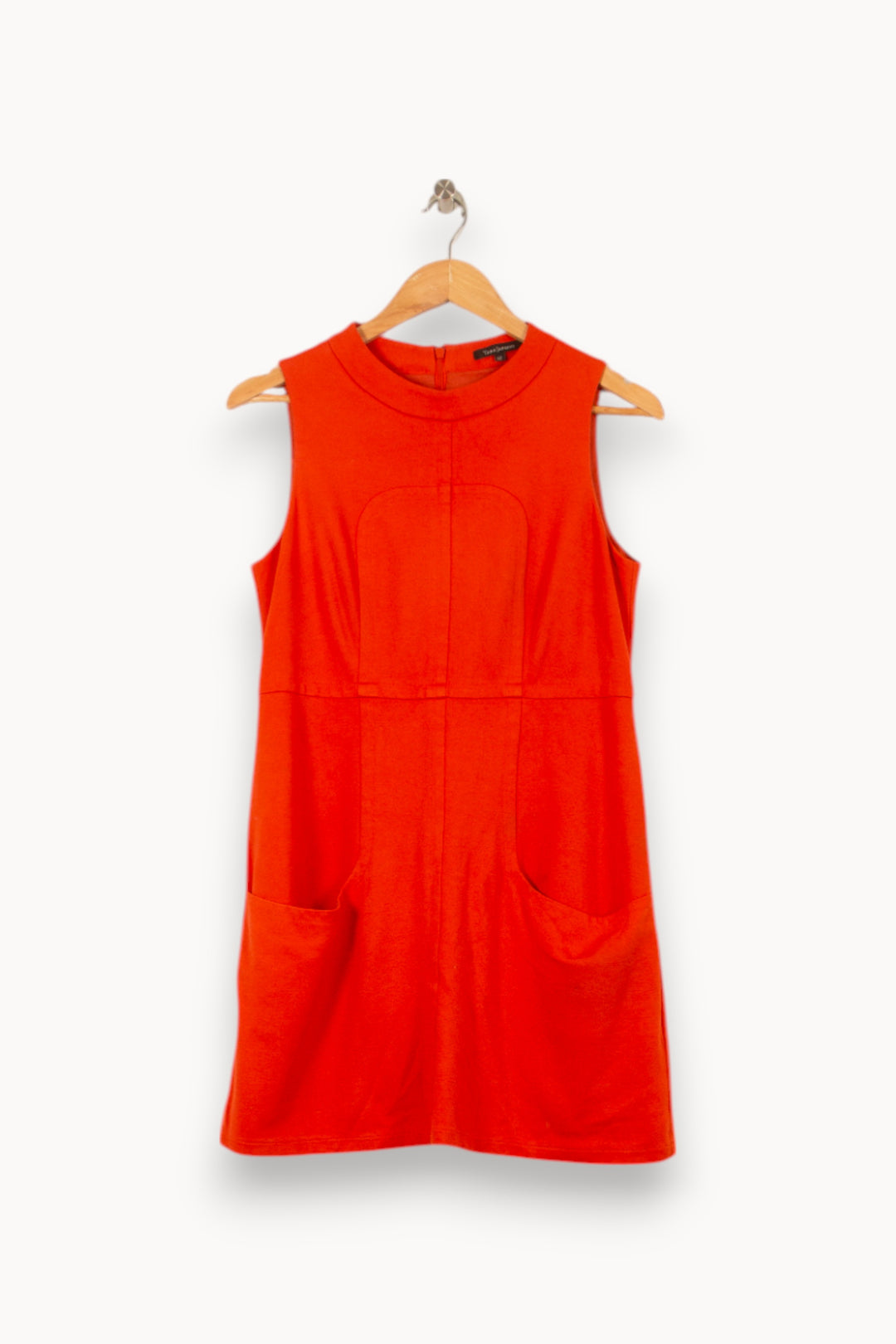 Robe Sans Manches Orange - Taille XL/42 de la marque Tara Jarmon | PARAD53804 - Vendu par Paradigme - Image 2