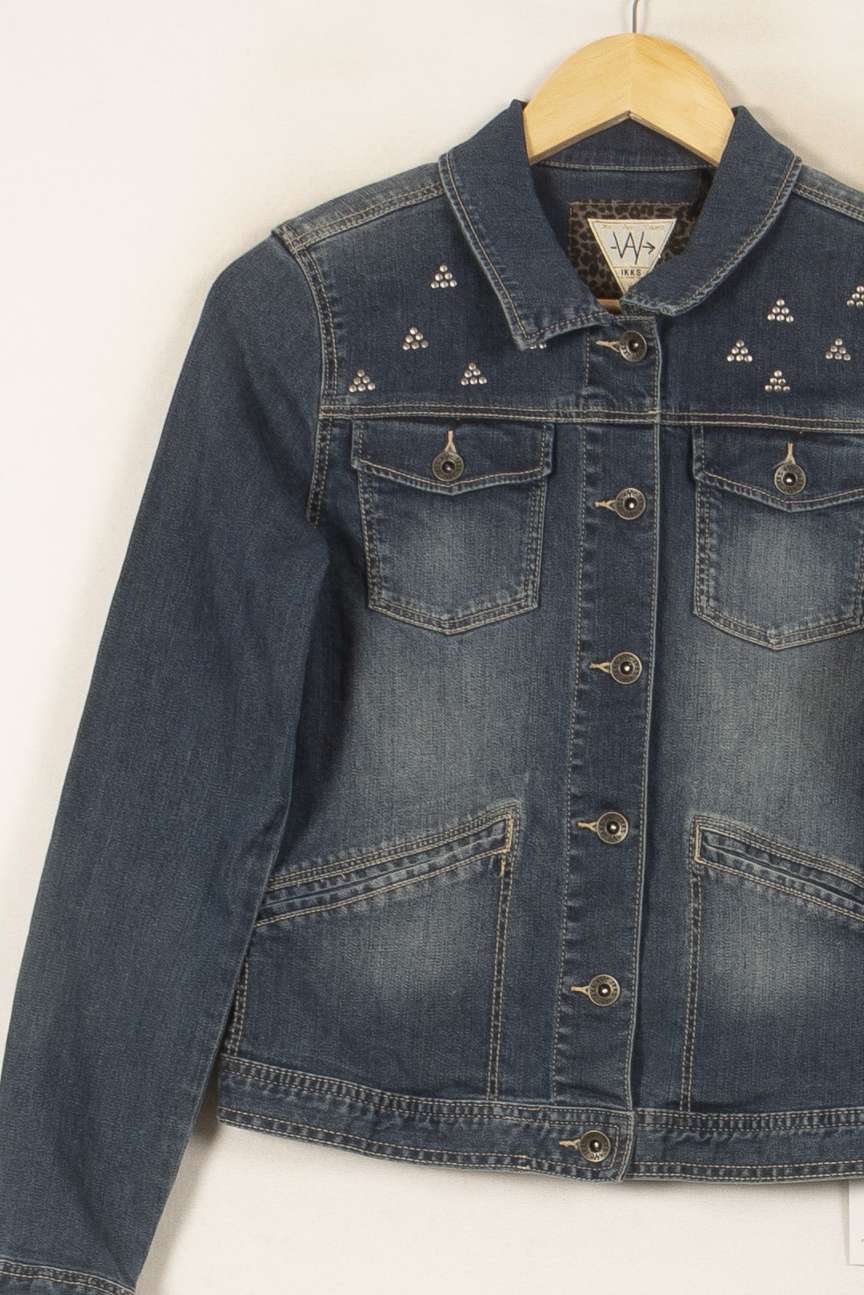 Veste en Jean Bleue - Taille L/40 de la marque IKKS | PARAD53807 - Vendu par Paradigme - Image 3