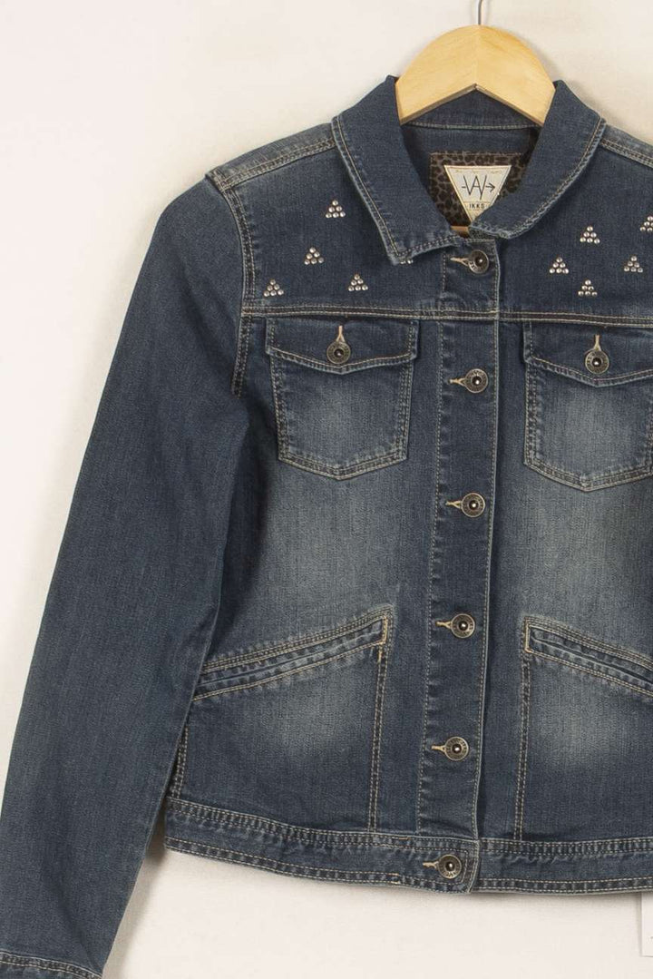 Veste en Jean Bleue - Taille L/40 de la marque IKKS | PARAD53807 - Vendu par Paradigme - Image 3