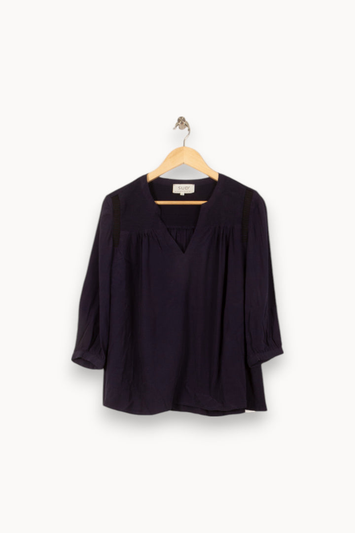 Blouse Bleue - Taille S/36 de la marque Sud express | PARAD53808 - Vendu par Paradigme - Image 2