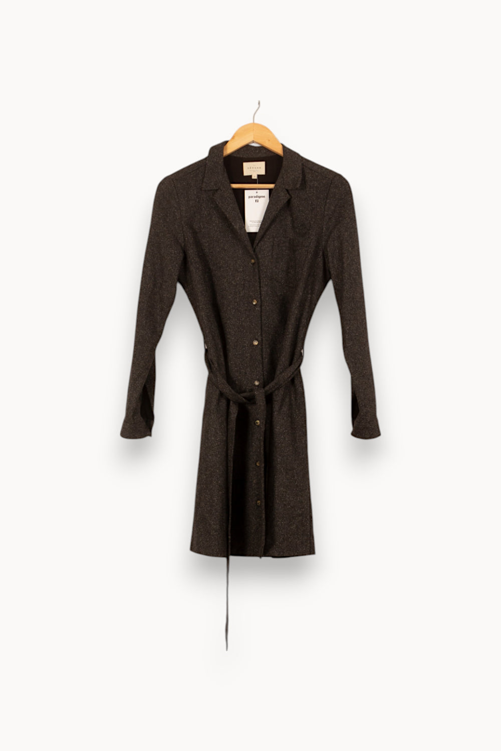 Robe Chemise Grise - Taille M/38 de la marque Sézane | PARAD53816 - Vendu par Paradigme - Image 2