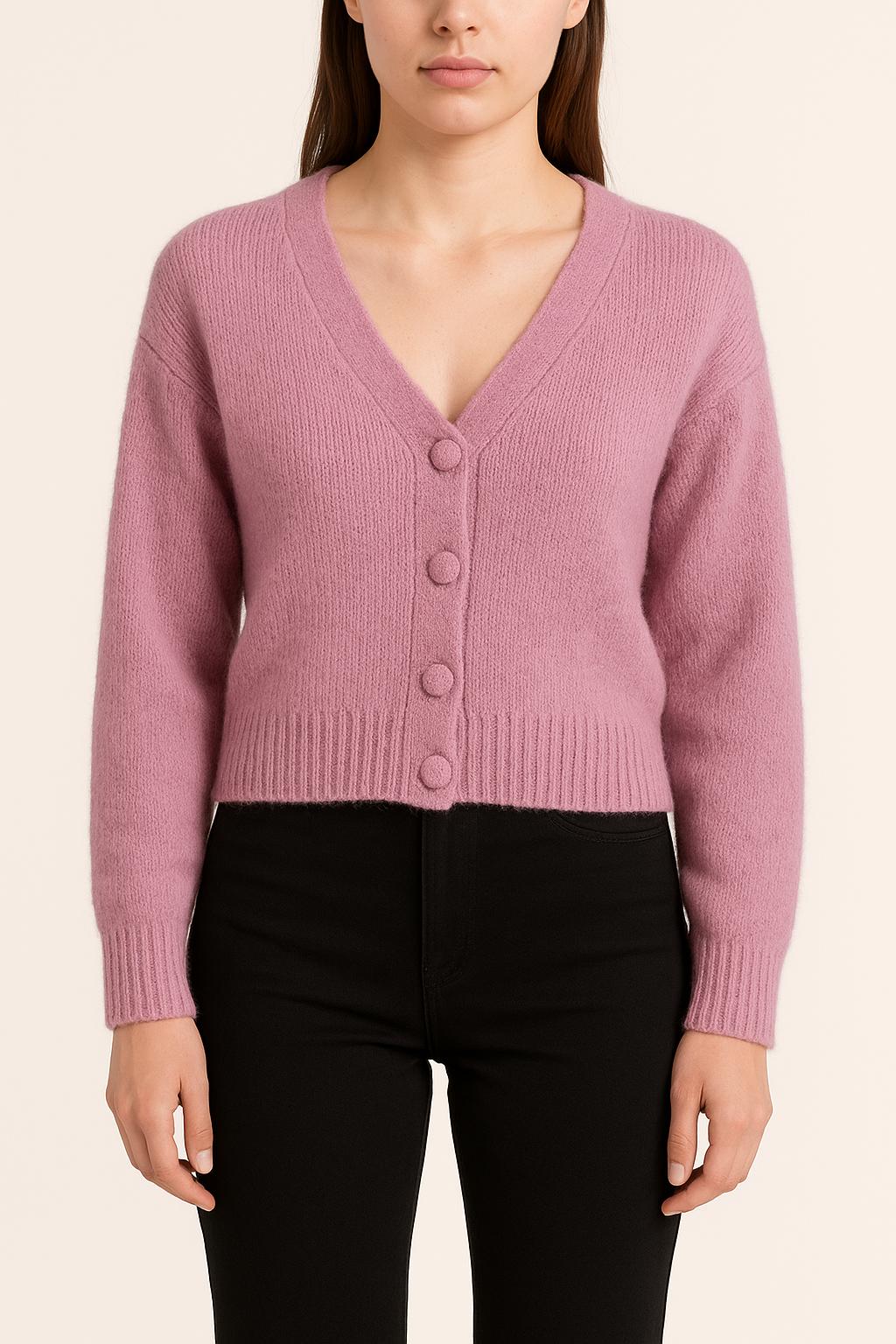 Cardigan Violet - Taille M/38 de la marque Maje | PARAD53820 - Vendu par Paradigme - Image 1