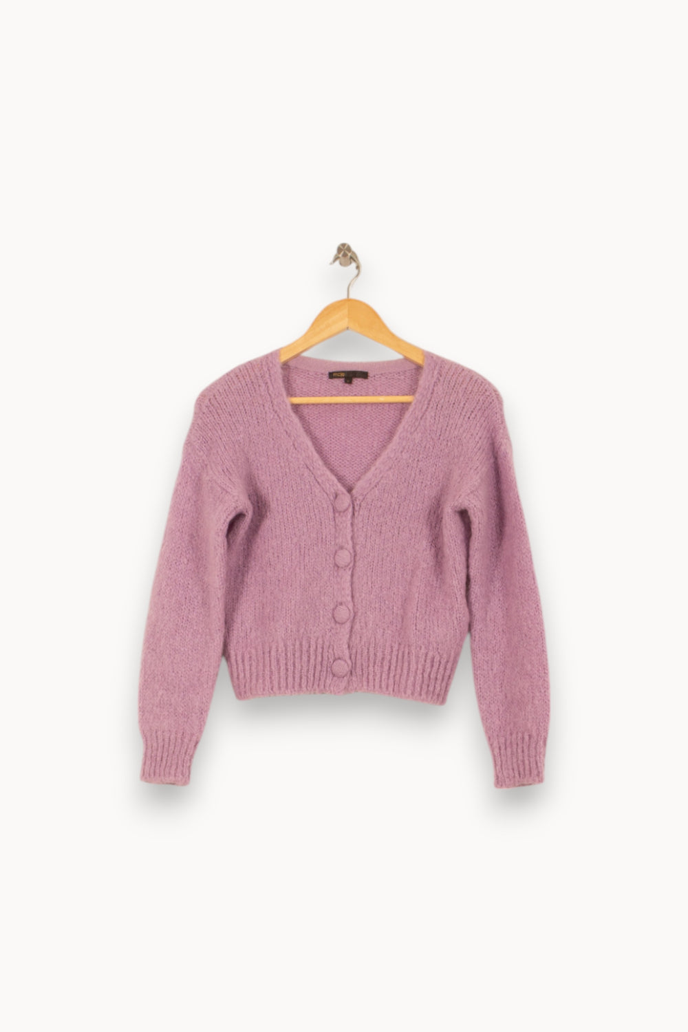 Cardigan Violet - Taille M/38 de la marque Maje | PARAD53820 - Vendu par Paradigme - Image 2