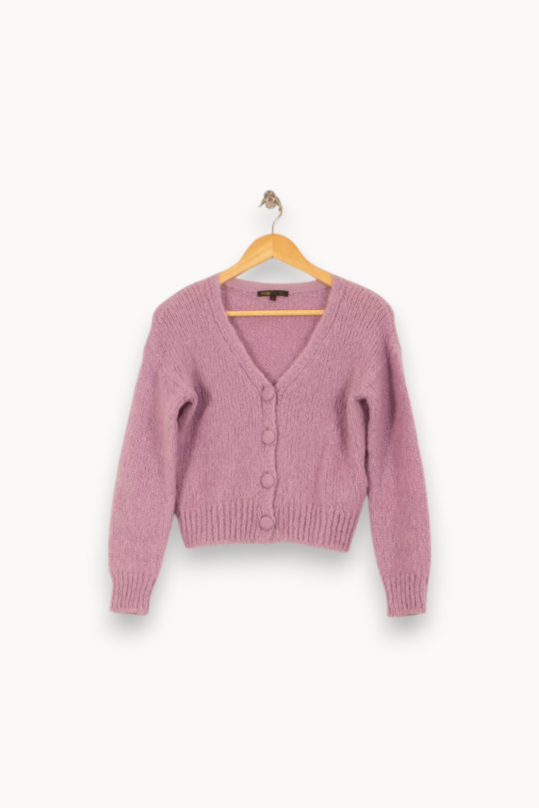 Cardigan Violet - Taille M/38 de la marque Maje | PARAD53820 - Vendu par Paradigme - Image 2