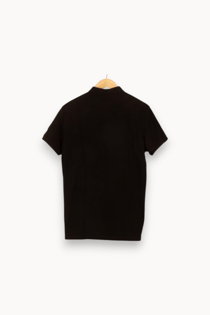Polo Noir - Taille L/40 de la marque The Kooples | PARAD53824 - Vendu par Paradigme - Image 4