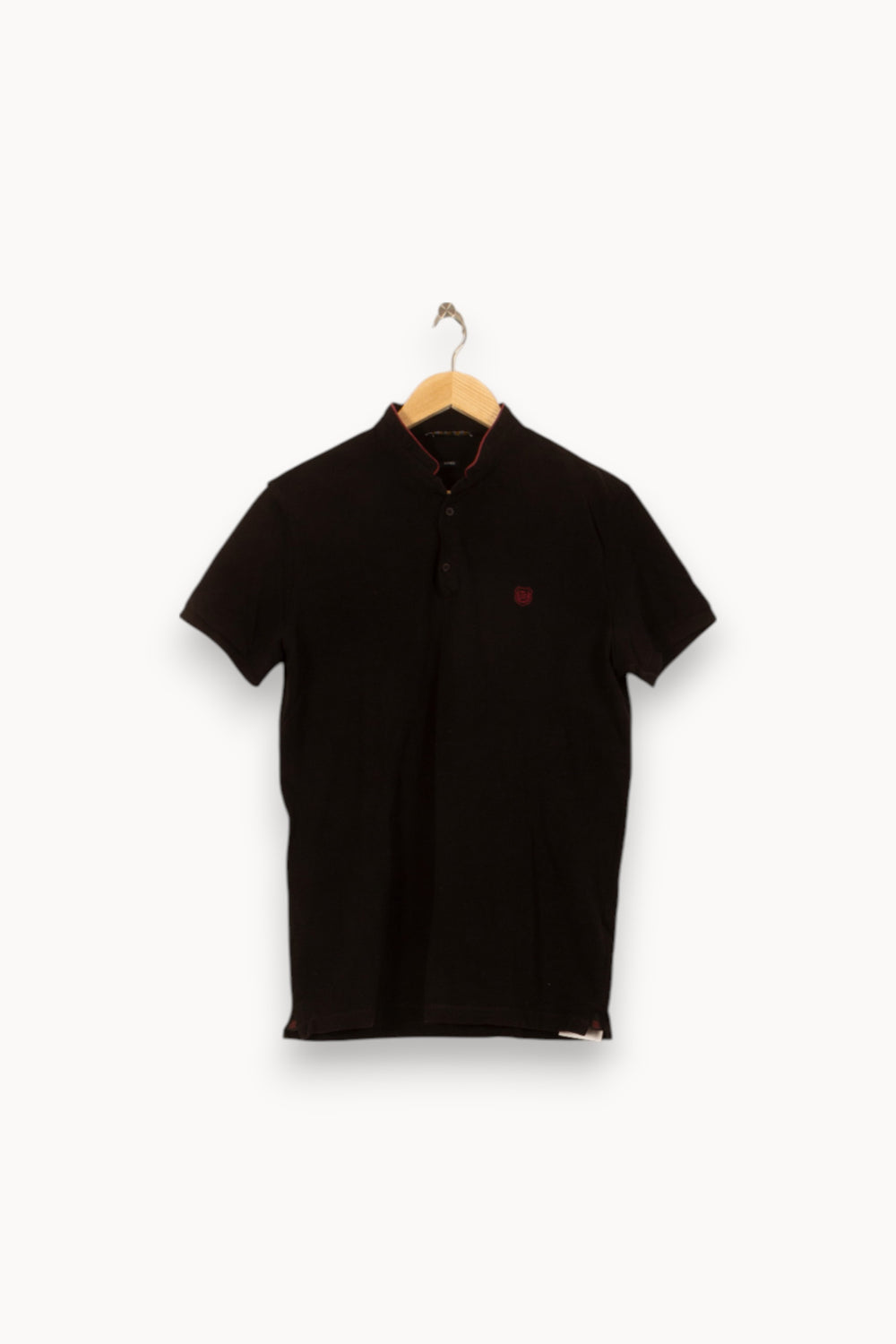 Polo Noir - Taille L/40 de la marque The Kooples | PARAD53824 - Vendu par Paradigme - Image 2
