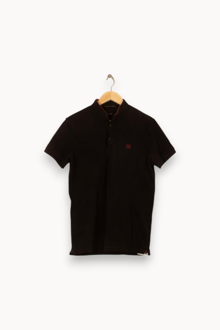Polo Noir - Taille L/40 de la marque The Kooples | PARAD53824 - Vendu par Paradigme - Image 2