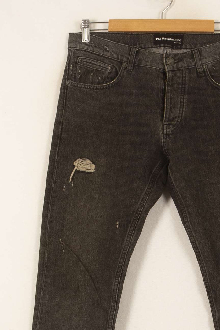 Jean Déchiré Noir - Taille L/40 de la marque The Kooples | PARAD53825 - Vendu par Paradigme - Image 3