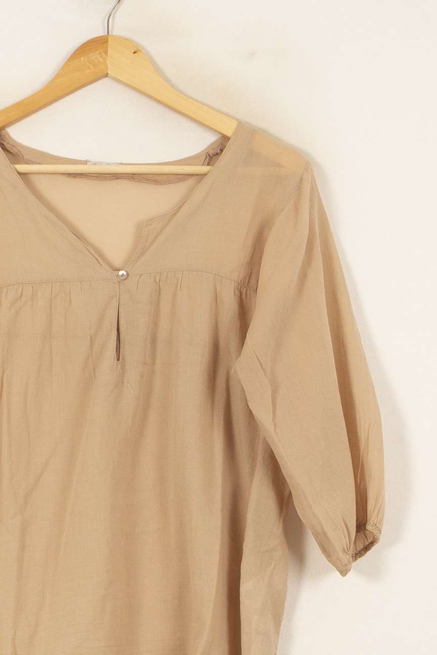 Blouse Beige - Taille S/36 de la marque American Vintage | PARAD53830 - Vendu par Paradigme - Image 3