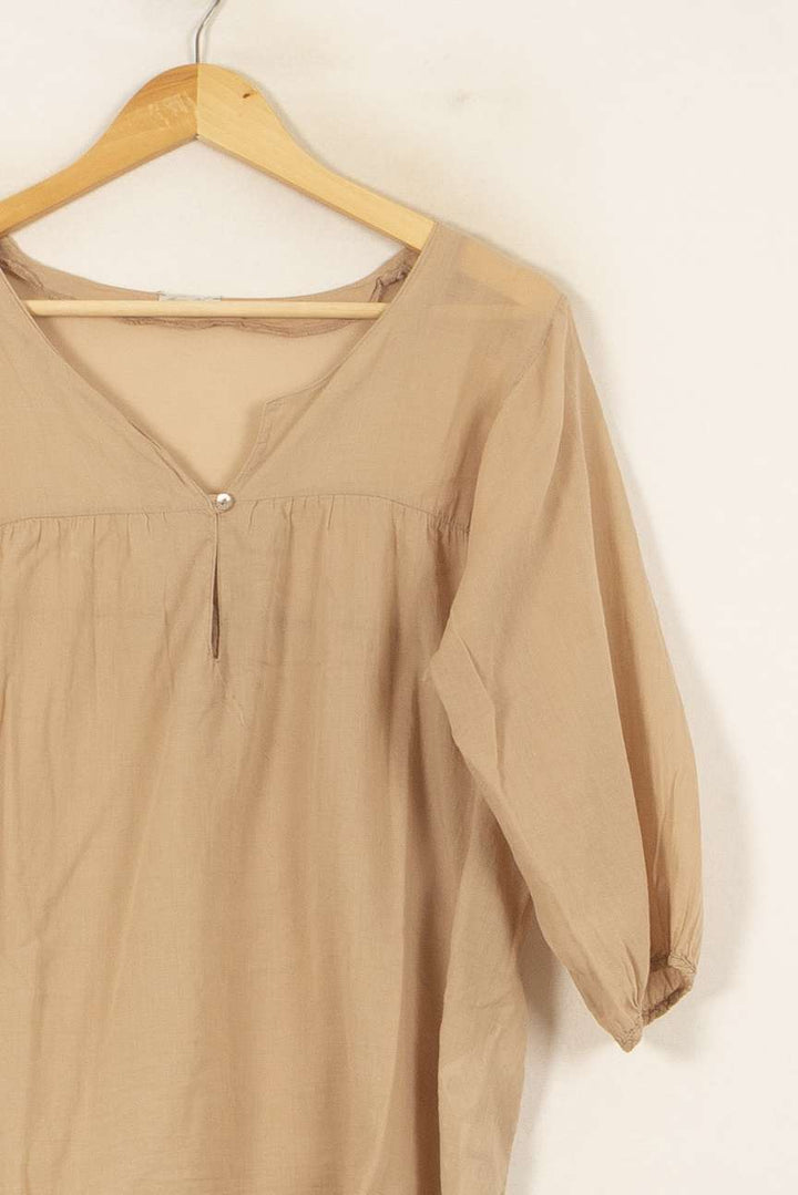 Blouse Beige - Taille S/36 de la marque American Vintage | PARAD53830 - Vendu par Paradigme - Image 3
