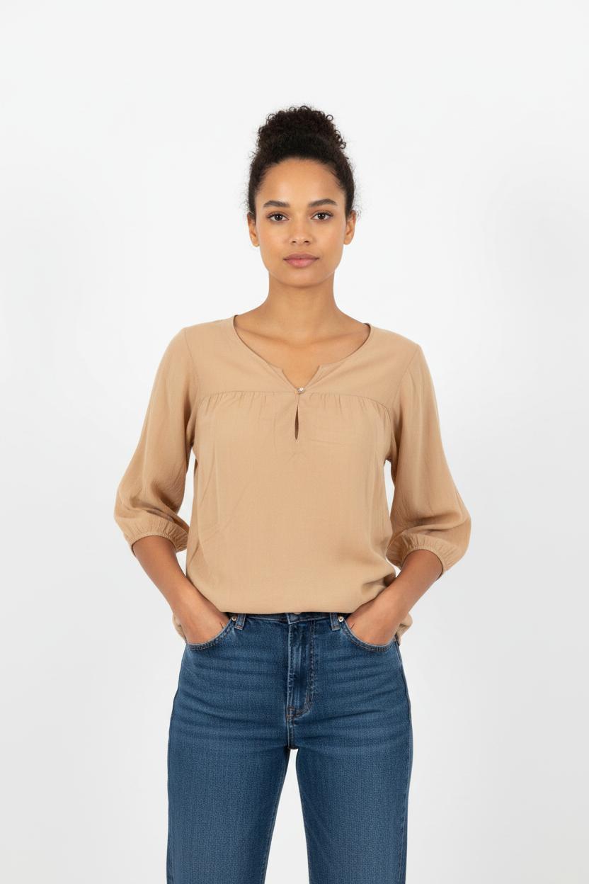 Blouse Beige - Taille S/36