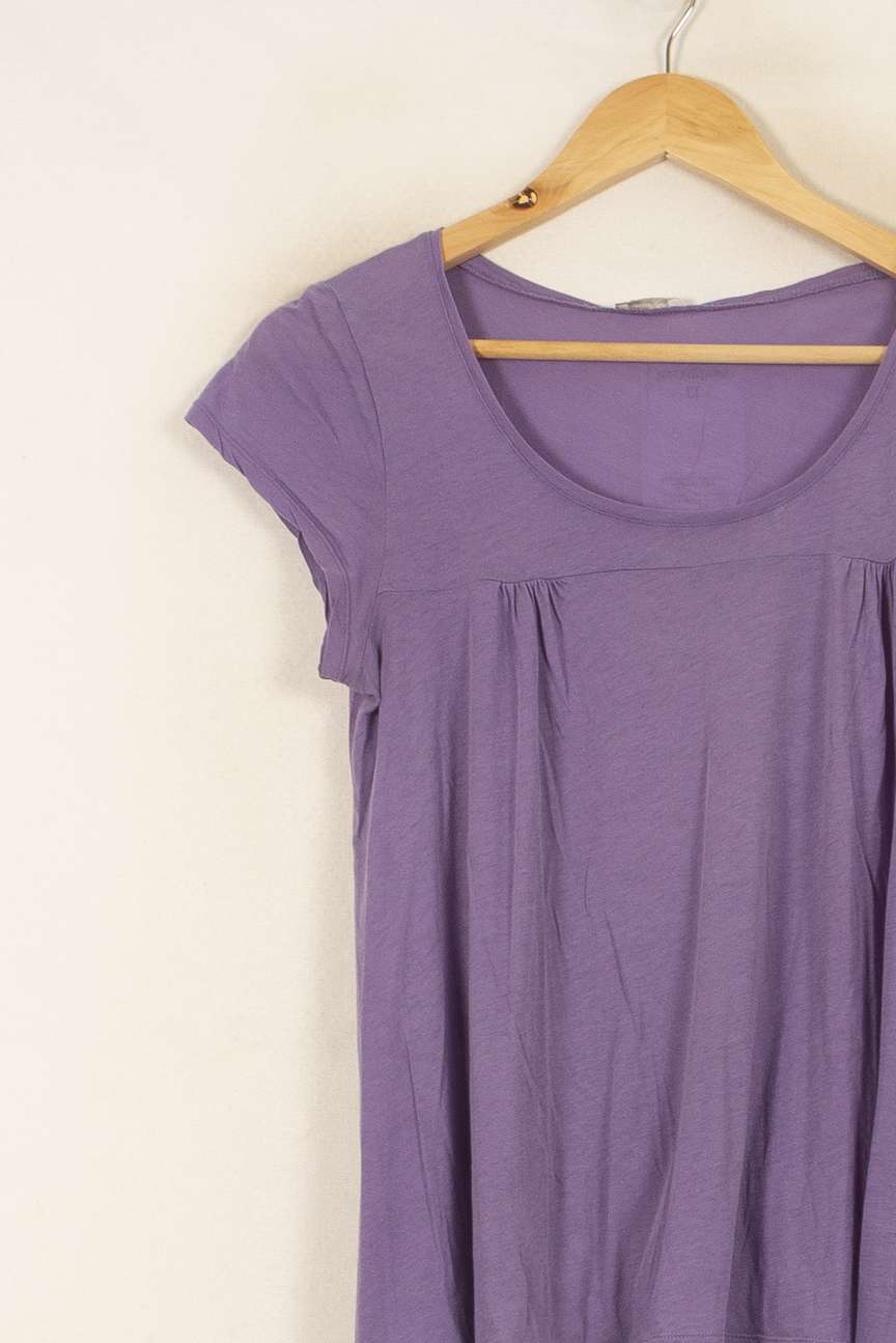Tee-shirt Violet - Taille S/36 de la marque American Vintage | PARAD53831 - Vendu par Paradigme - Image 3