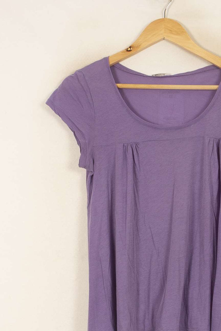 Tee-shirt Violet - Taille S/36 de la marque American Vintage | PARAD53831 - Vendu par Paradigme - Image 3