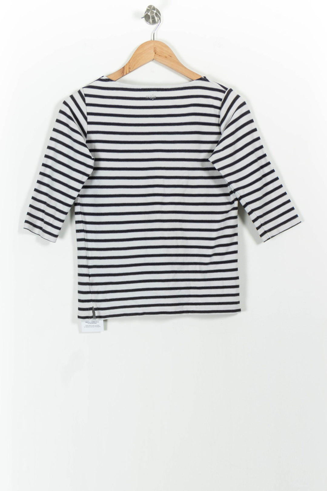 Marinière Blanche et Noire - Taille M/38 de la marque Maje | PARAD53832 - Vendu par Paradigme - Image 4