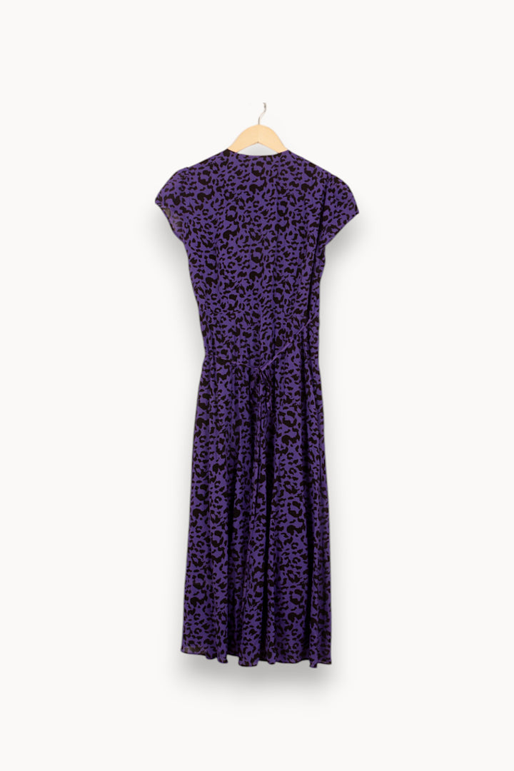 Robe Longue Violette et Noire - Taille M/38 de la marque Sud express | PARAD53835 - Vendu par Paradigme - Image 4