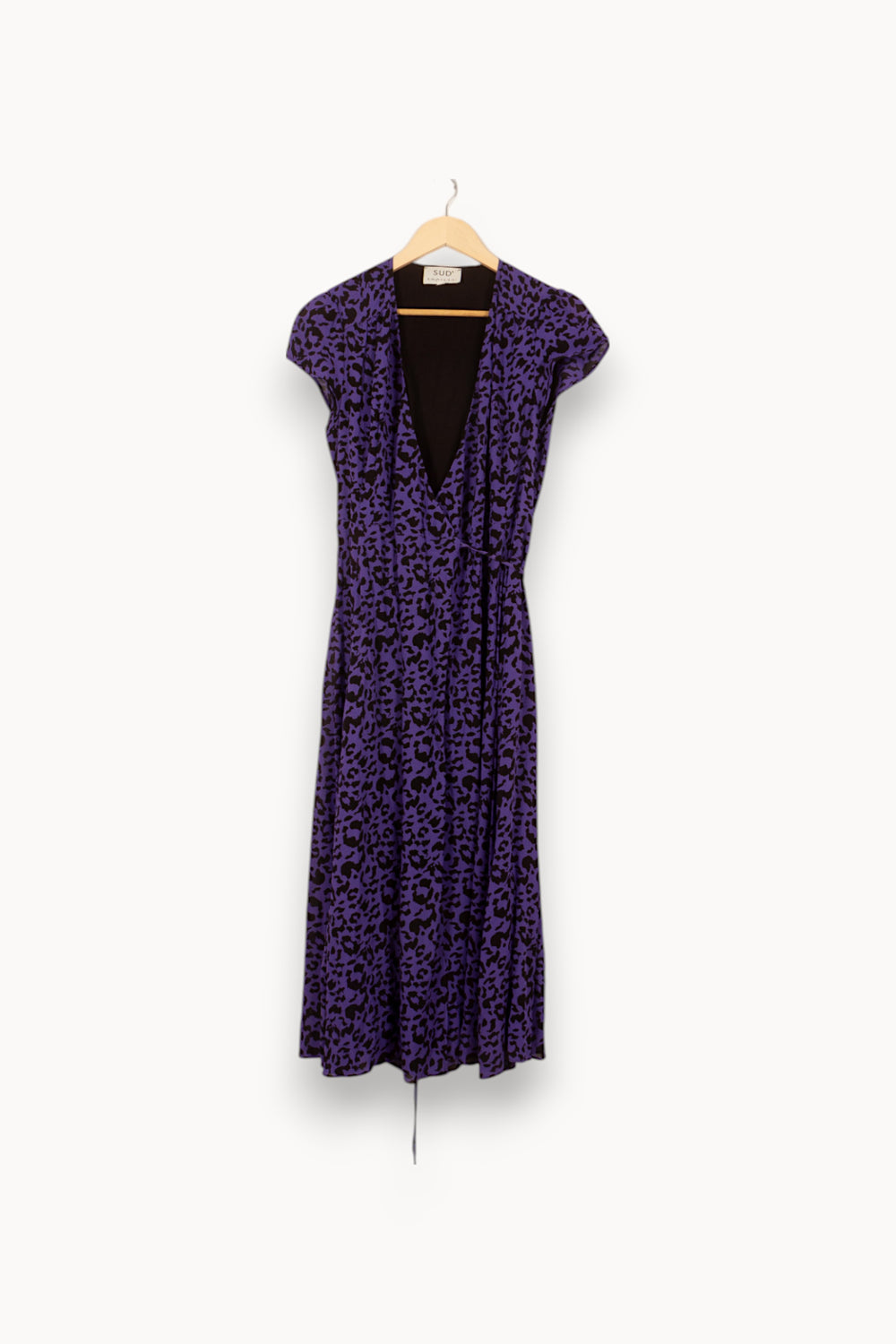 Robe Longue Violette et Noire - Taille M/38 de la marque Sud express | PARAD53835 - Vendu par Paradigme - Image 2