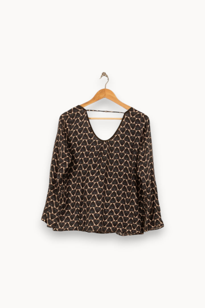 Blouse Noire et Beige - Taille XL/42 de la marque One Step | PARAD53838 - Vendu par Paradigme - Image 4