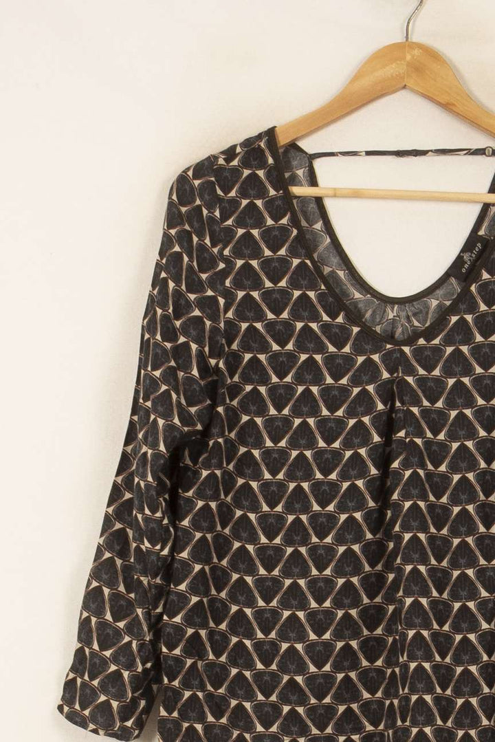 Blouse Noire et Beige - Taille XL/42 de la marque One Step | PARAD53838 - Vendu par Paradigme - Image 3