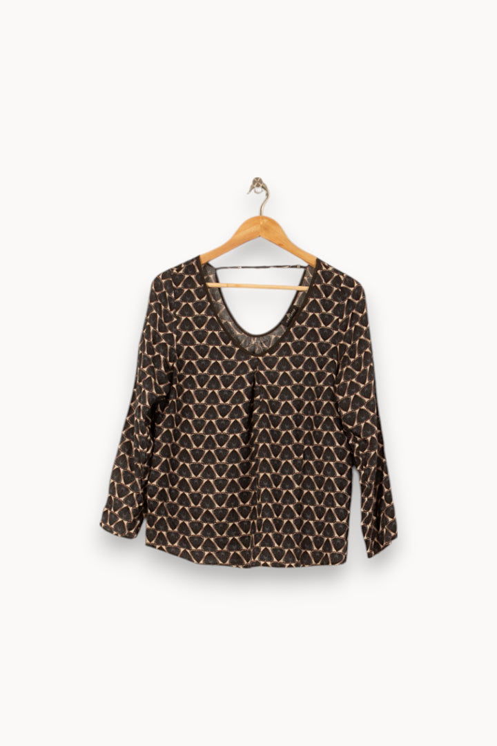 Blouse Noire et Beige - Taille XL/42 de la marque One Step | PARAD53838 - Vendu par Paradigme - Image 2