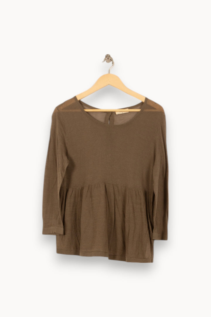 Blouse Verte - Taille M/38 de la marque ba&sh | PARAD53844 - Vendu par Paradigme - Image 2