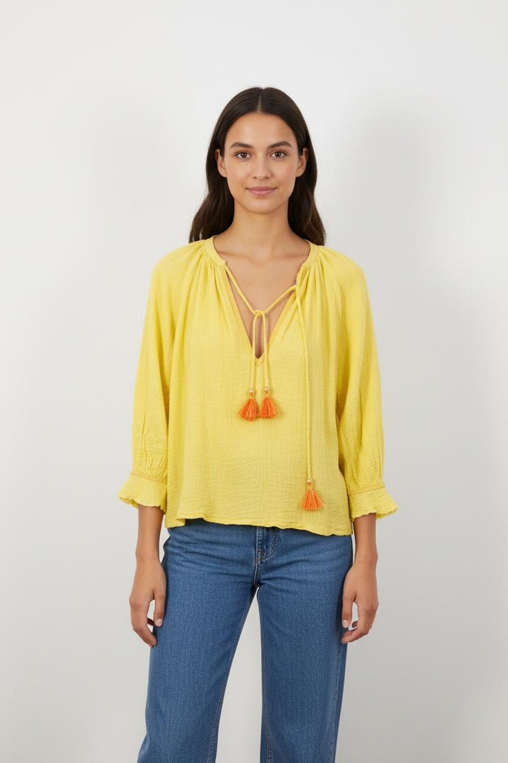 Blouse Jaune - Taille S/36
