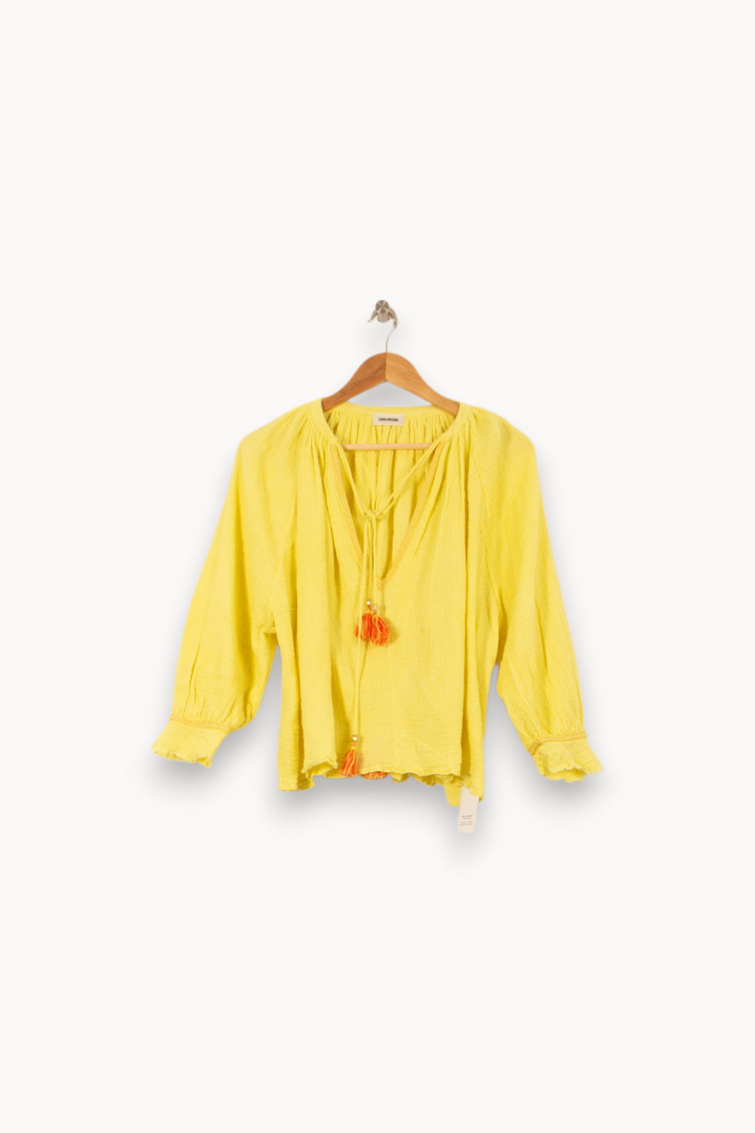 Blouse Jaune - Taille S/36 de la marque Zadig&Voltaire | PARAD53847 - Vendu par Paradigme - Image 2