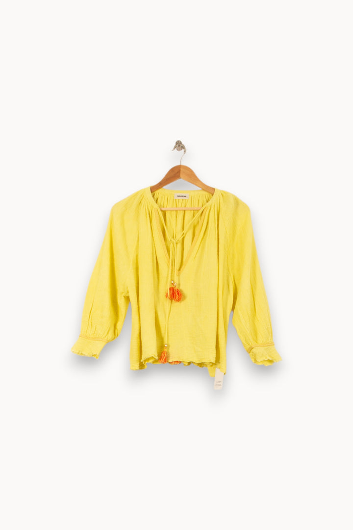 Blouse Jaune - Taille S/36 de la marque Zadig&Voltaire | PARAD53847 - Vendu par Paradigme - Image 2