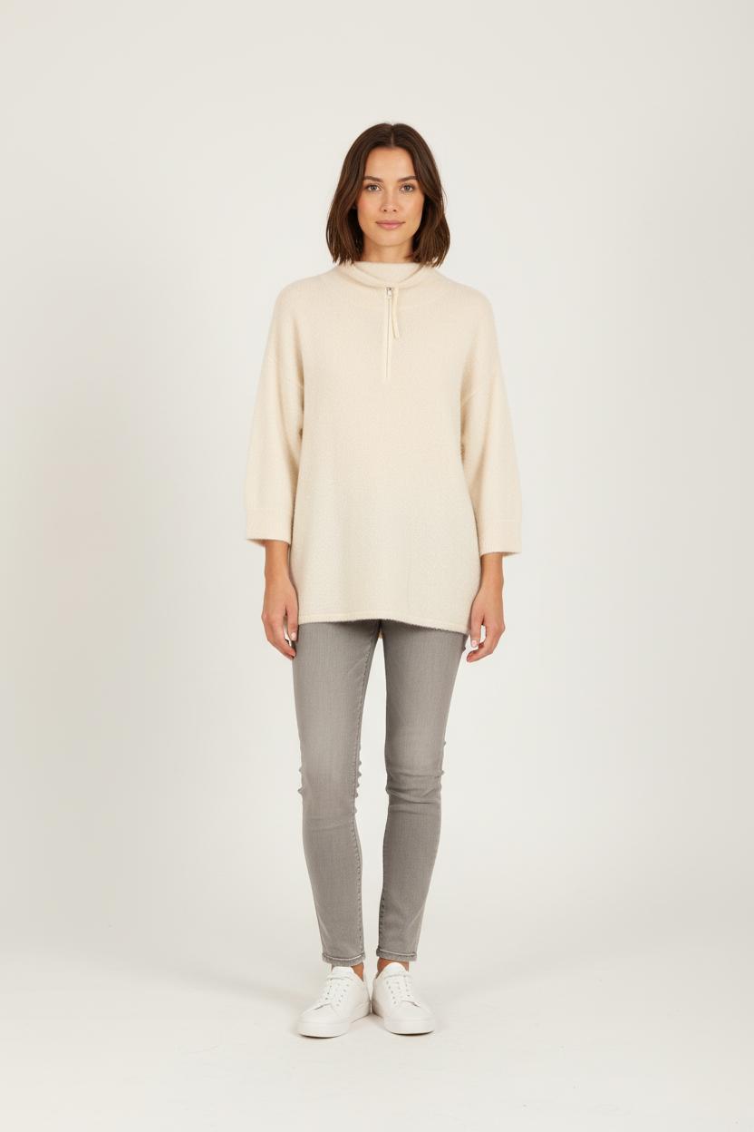 Pull Blanc - Taille XXL/44 de la marque Marina Rinaldi | PARAD53852 - Vendu par Paradigme - Image 4