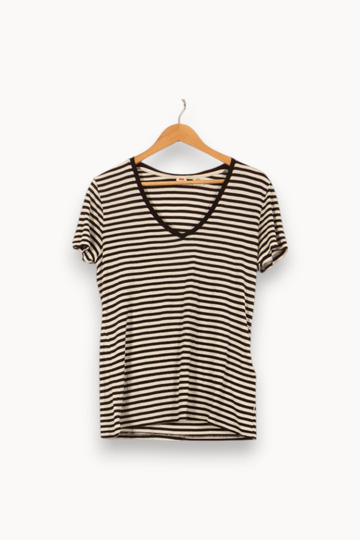 Tee-shirt Blanc et Noir - Taille L/40 de la marque Levi's | PARAD53858 - Vendu par Paradigme - Image 2
