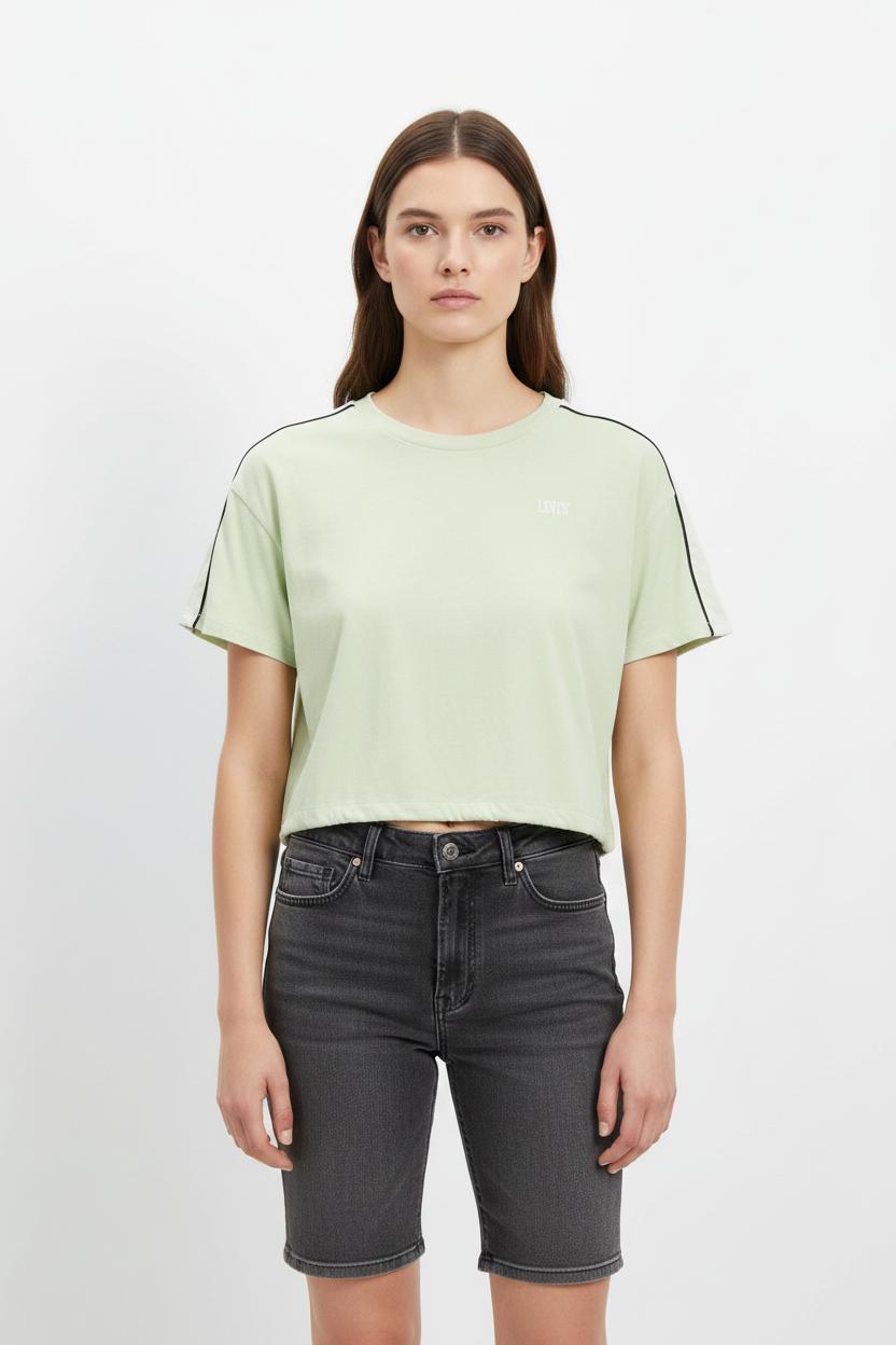 Tee-shirt Vert et Blanc - Taille L/40 de la marque Levi's | PARAD53864 - Vendu par Paradigme - Image 1