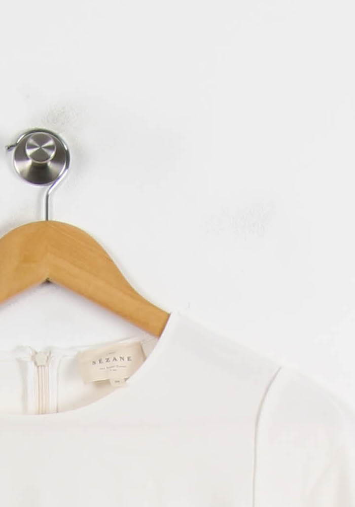 Robe Courte Blanche - Taille S/36 de la marque Sézane | PARAD53883 - Vendu par Paradigme - Image 3