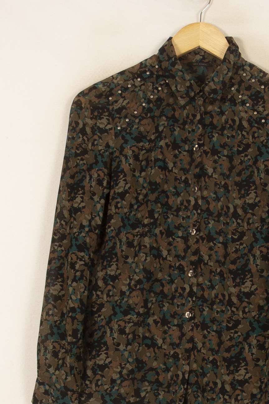 Chemise Verte et Marron - Taille XS/34 de la marque IKKS | PARAD53888 - Vendu par Paradigme - Image 3