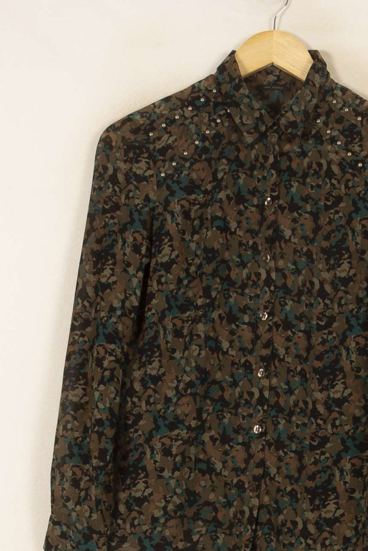 Chemise Verte et Marron - Taille XS/34 de la marque IKKS | PARAD53888 - Vendu par Paradigme - Image 3